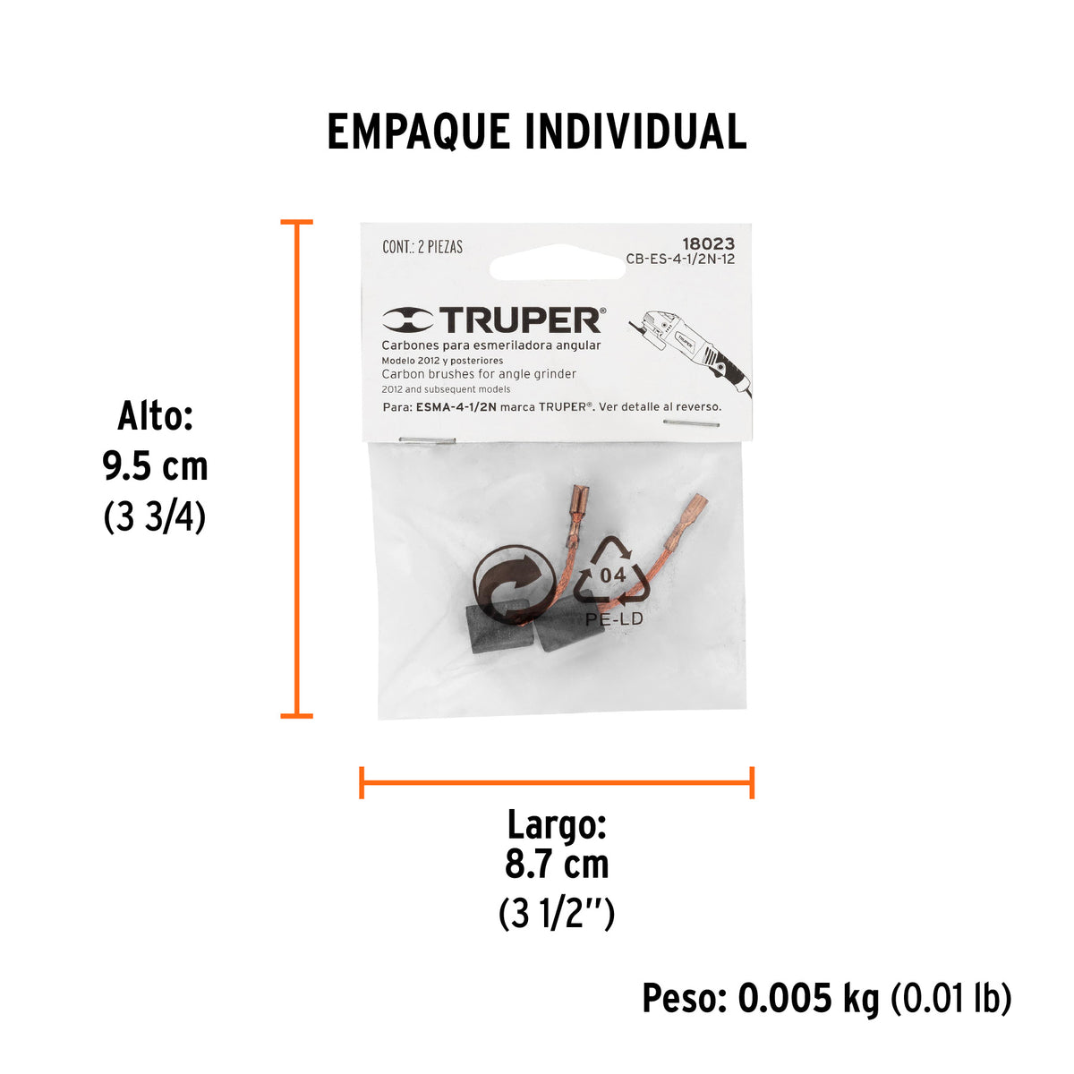 2 carbones para ESMA-4-1/2N - SKU 18023