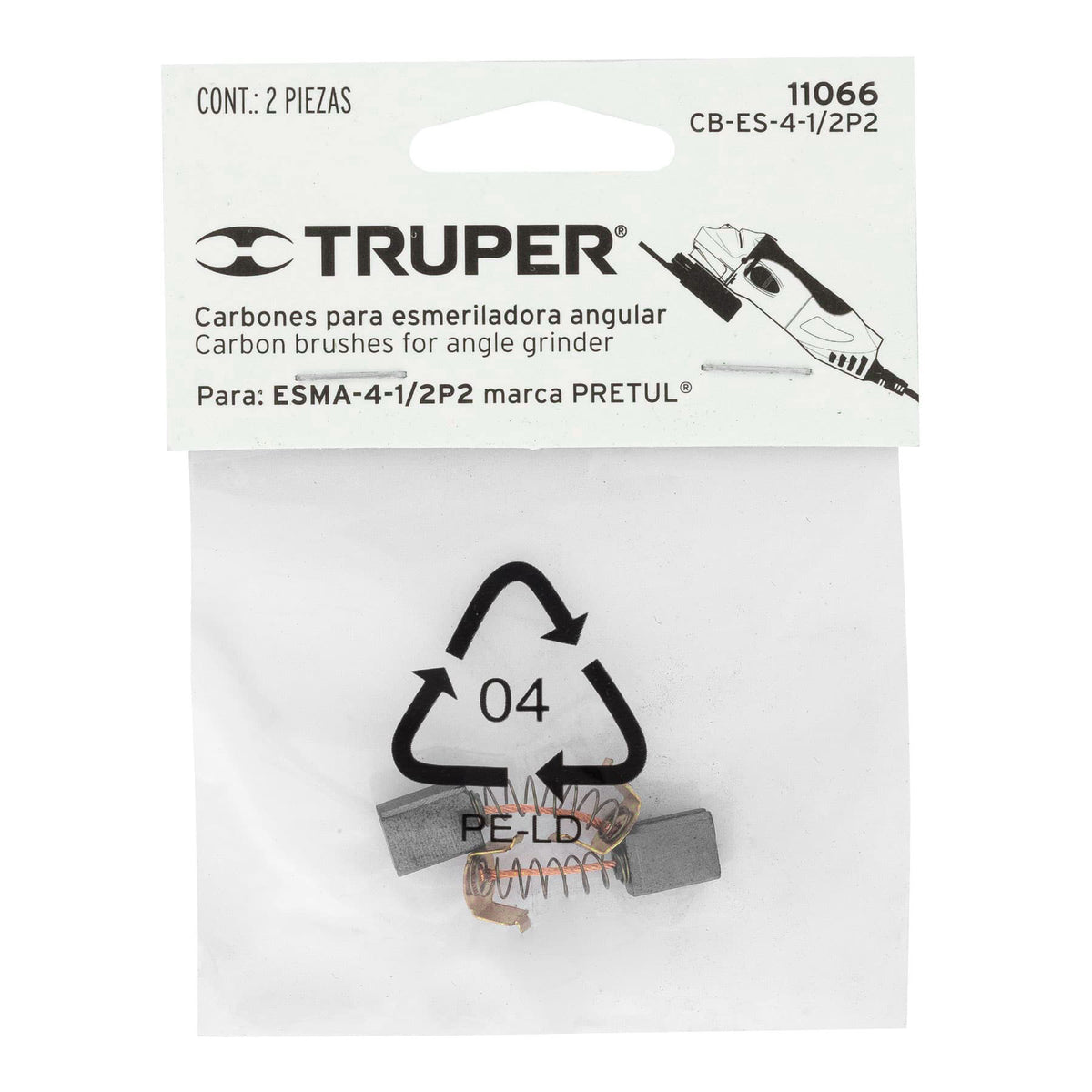 2 carbones para ESMA-4-1/2P2 - TRUPER - SKU 11066