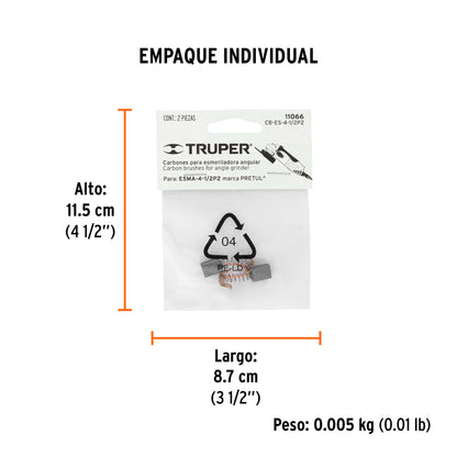 2 carbones para ESMA-4-1/2P2 - SKU 11066