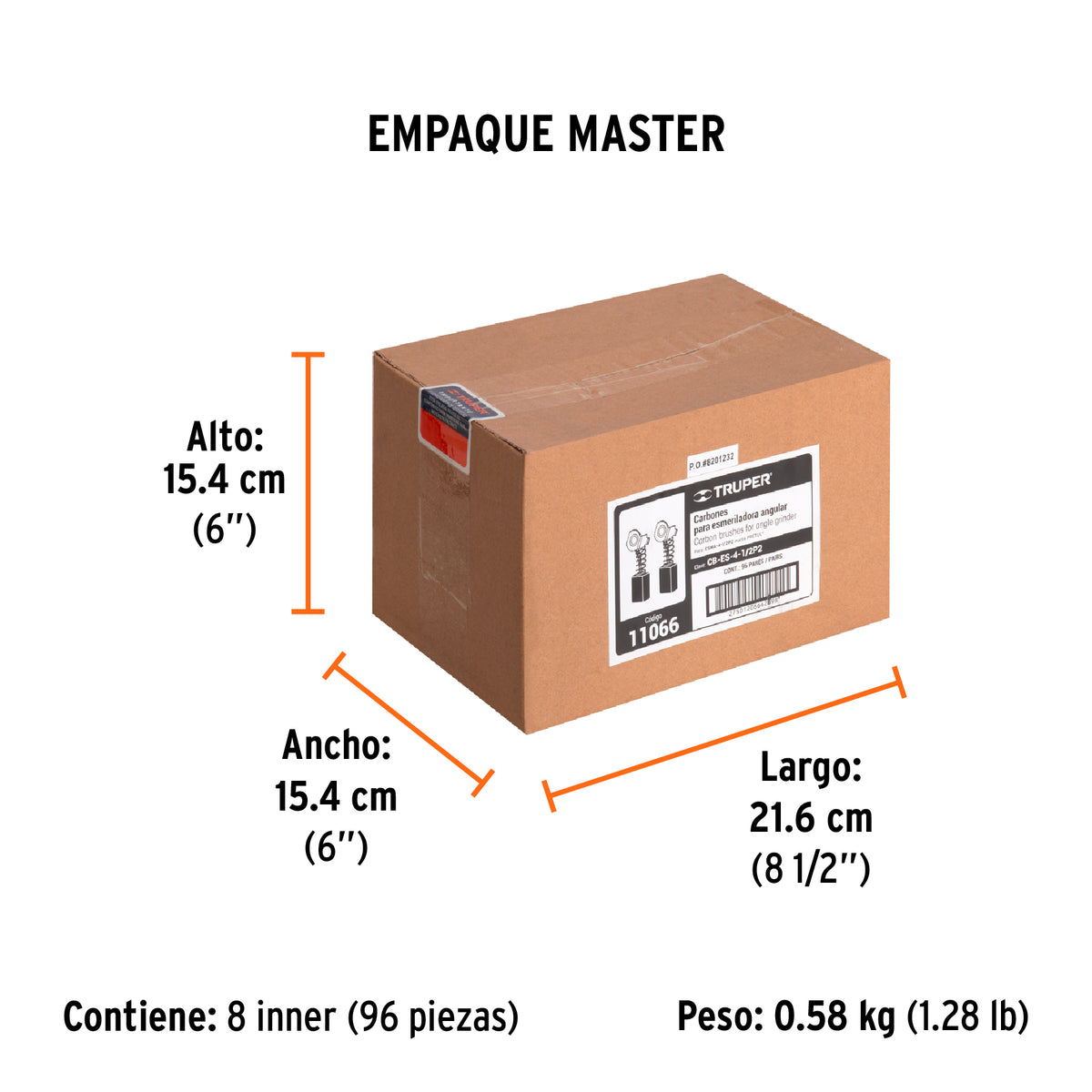 2 carbones para ESMA-4-1/2P2 - TRUPER - SKU 11066