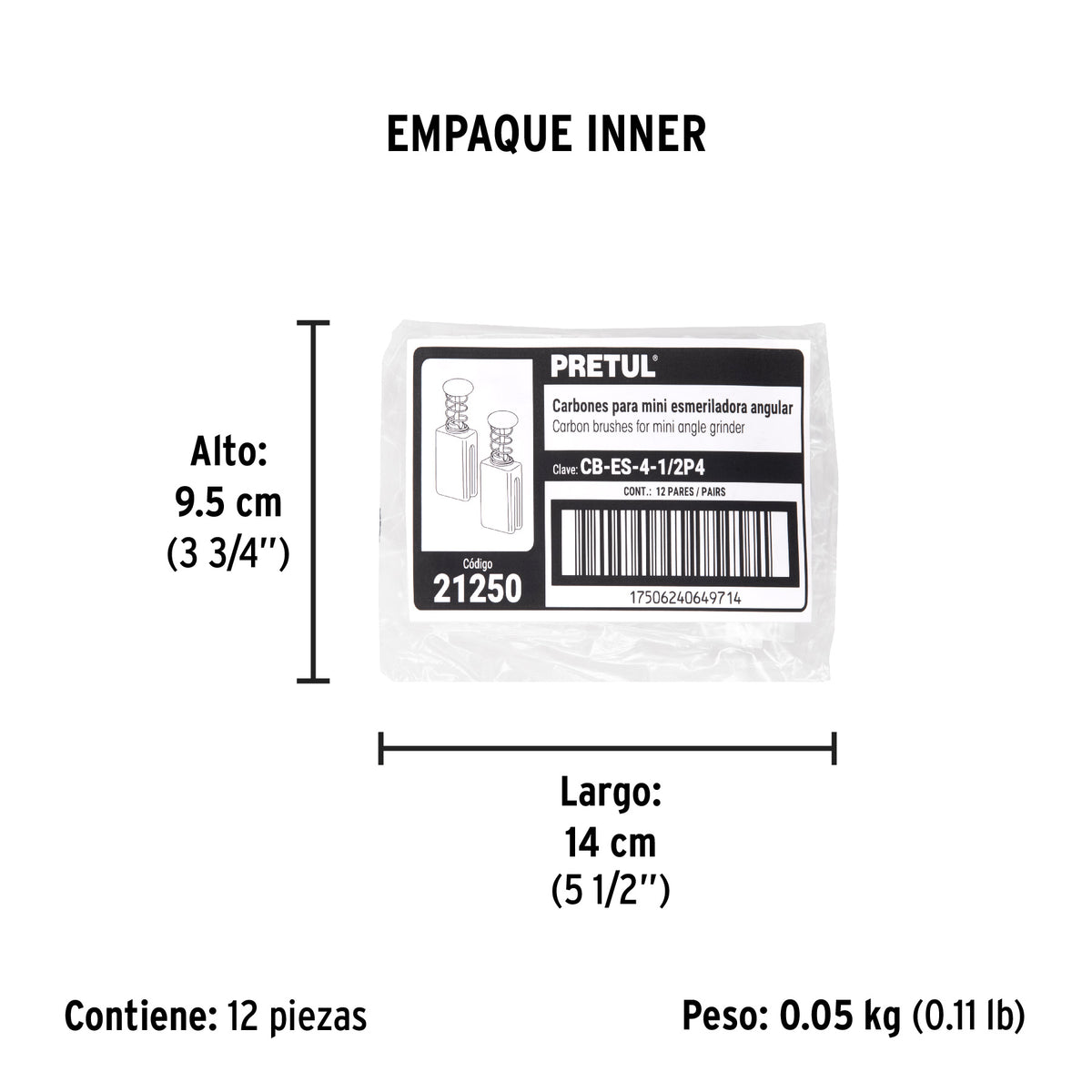 2 carbones para ESMA-4-1/2P4 - SKU 21250