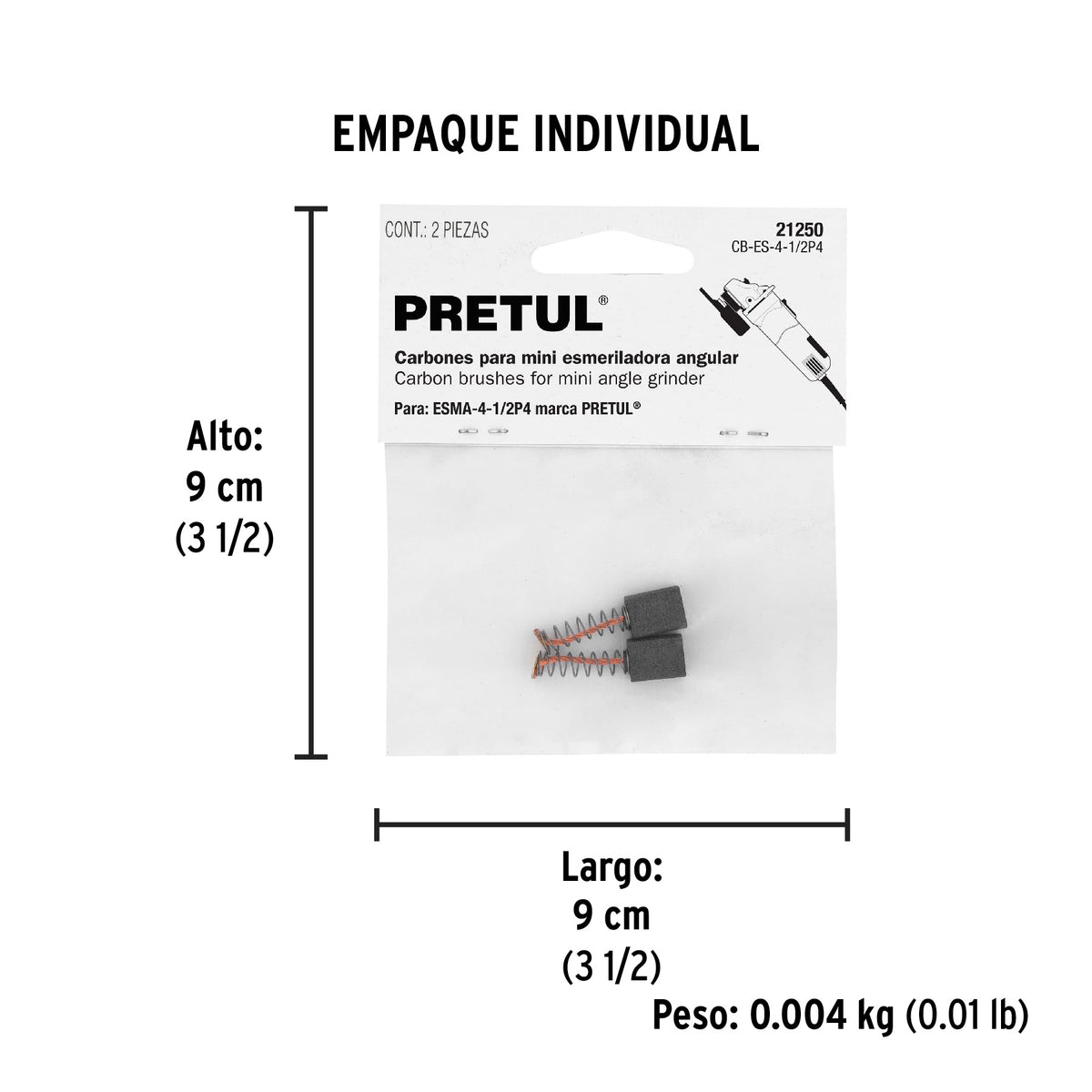 2 carbones para ESMA-4-1/2P4 - SKU 21250