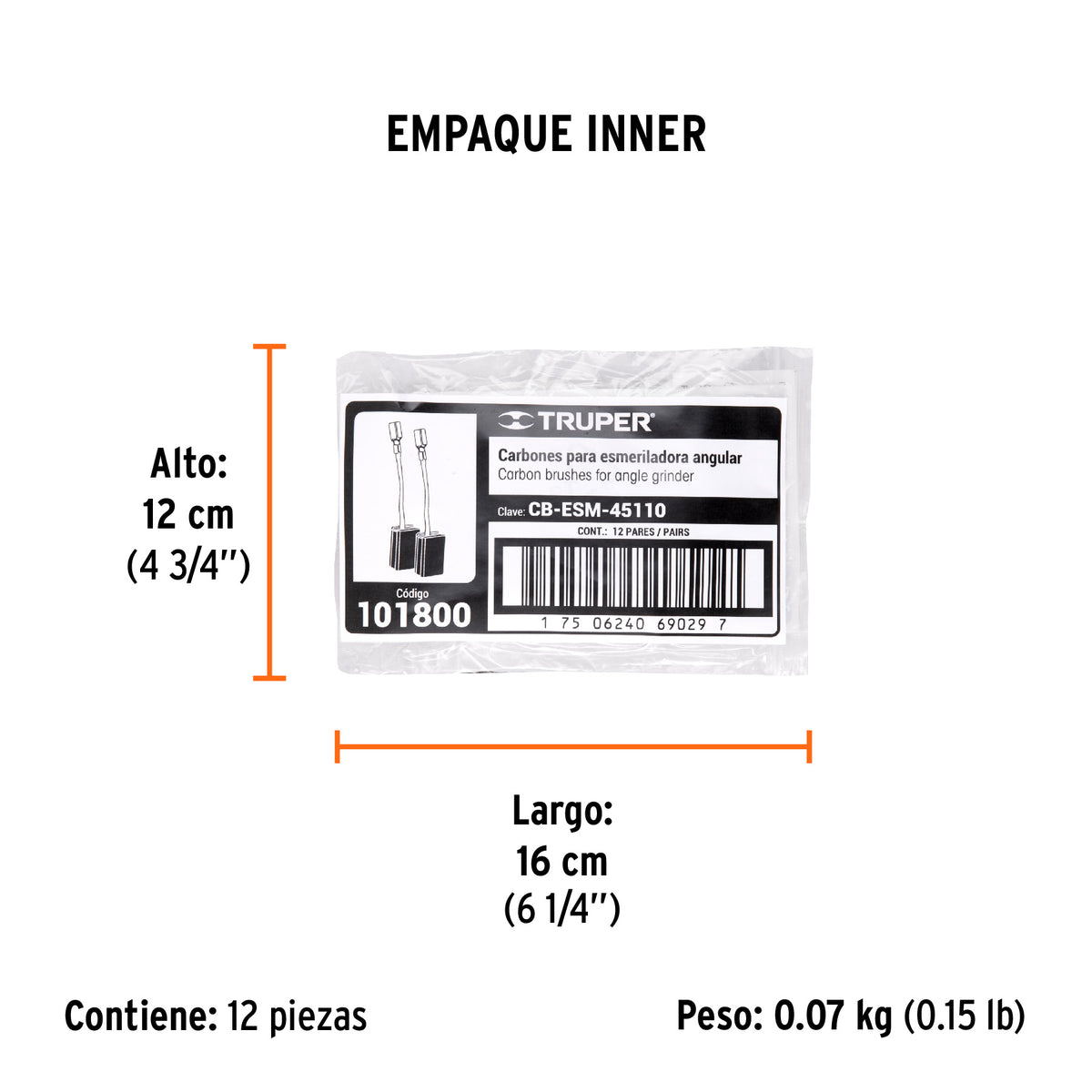 2 carbones para ESMA-45110/ERGO-45110 - SKU 101800