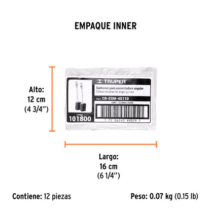 2 carbones para ESMA-45110/ERGO-45110 - SKU 101800
