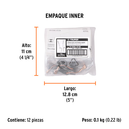2 carbones para ESMA-4512N - TRUPER - SKU 11771