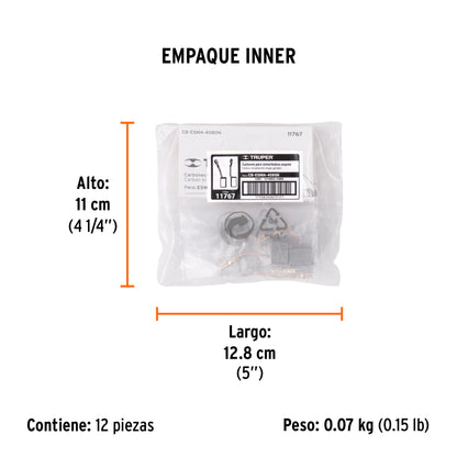 2 carbones para ESMA-4580N - TRUPER - SKU 11767