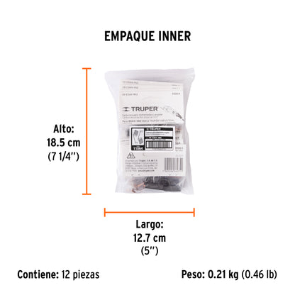 2 carbones para ESMA-9N2 - TRUPER - SKU 11064