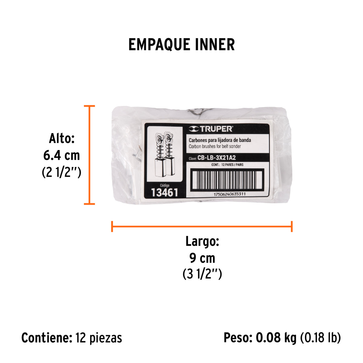 2 carbones para LIBA-3X21A2 - SKU 13461