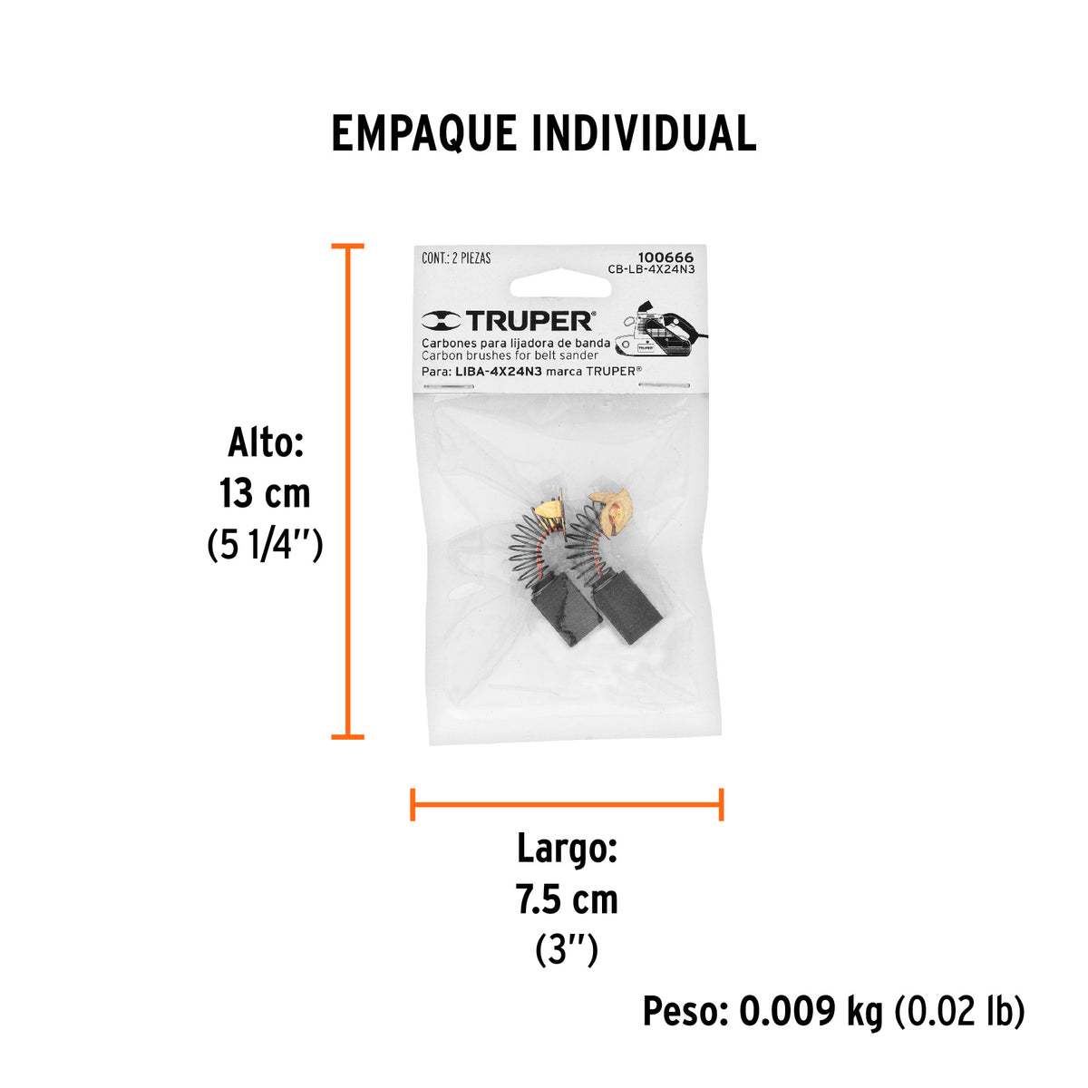 2 carbones para LIBA-4X24N3 - SKU 100666