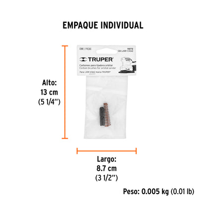 2 carbones para LIOR-1/4A2 - TRUPER - SKU 11072