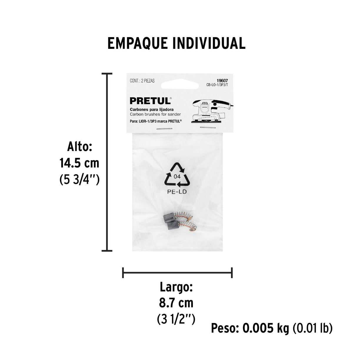 2 carbones para LIOR-1/3P3/T - SKU 19607