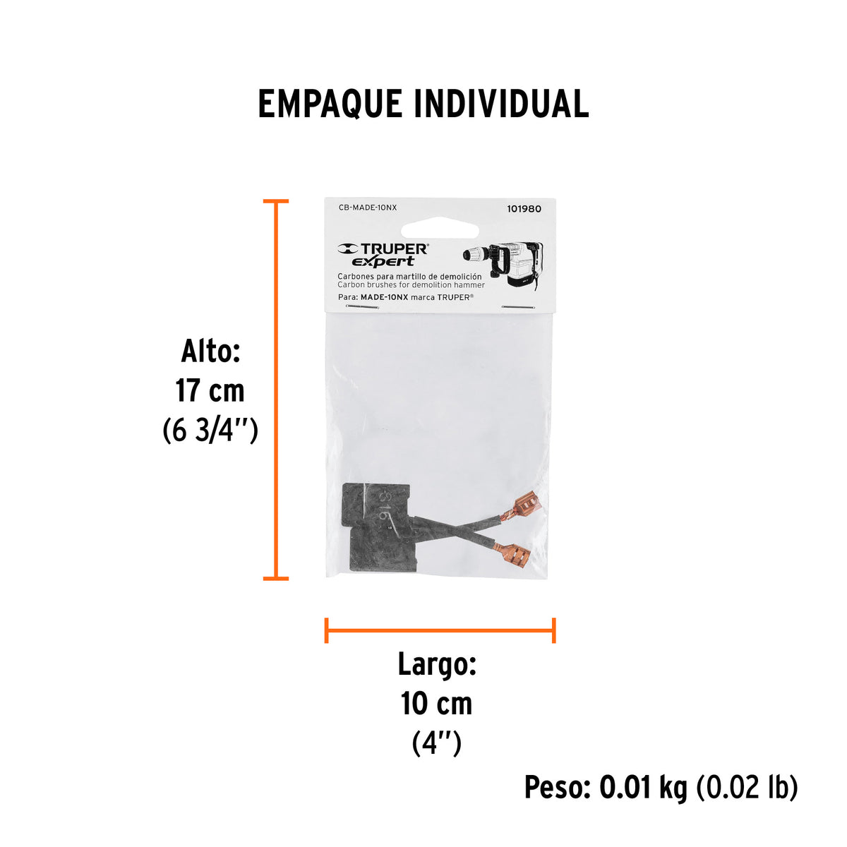 2 carbones para MADE-10NX - SKU 101980