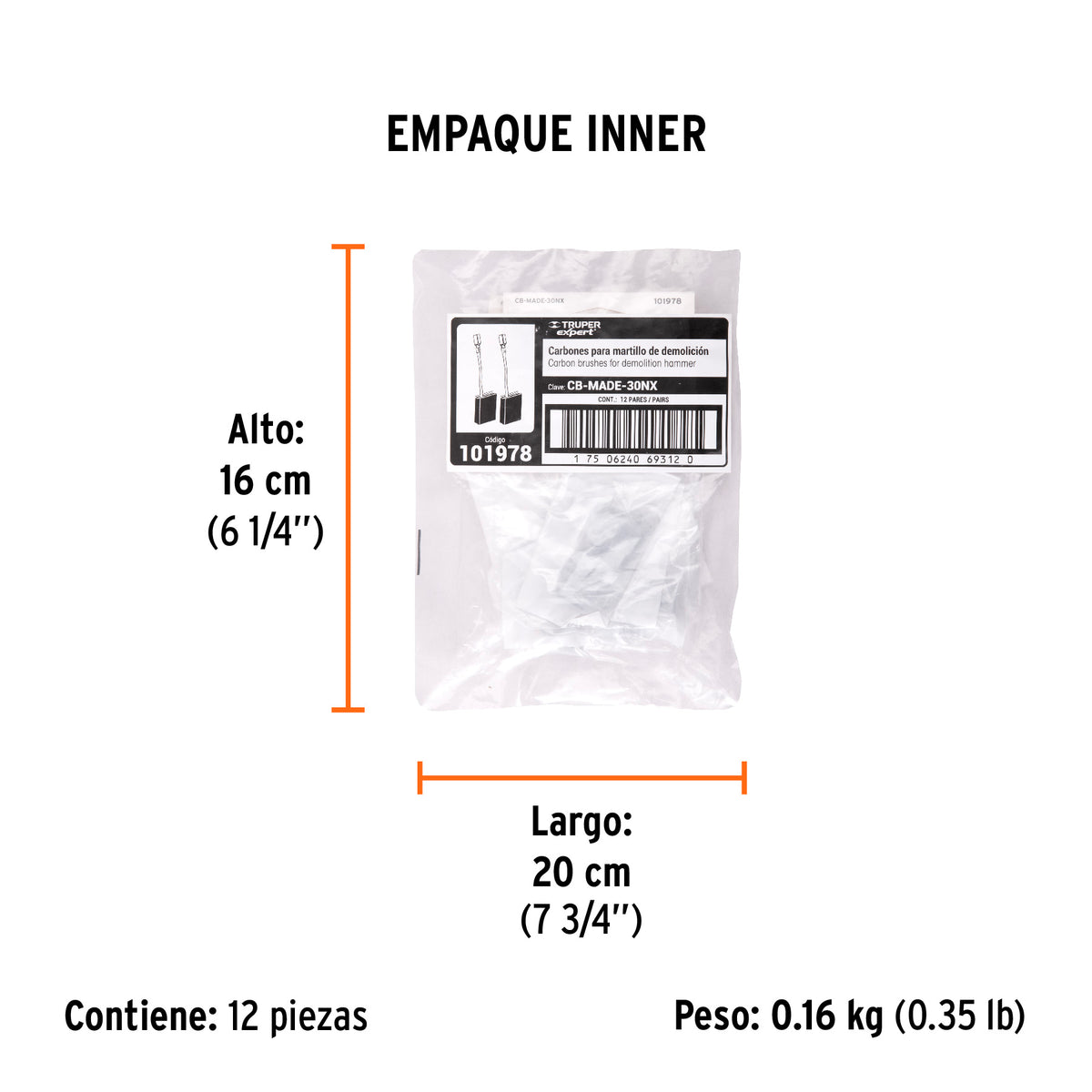 2 carbones para MADE-30NX - SKU 101978
