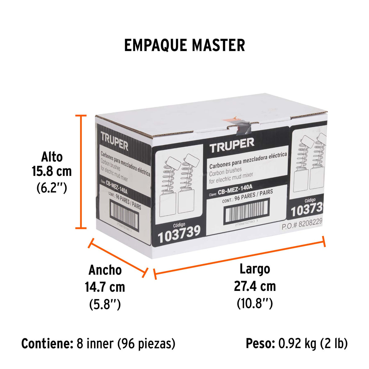Bolsa con 2 carbones de repuesto para MEZ-140A · vista 5