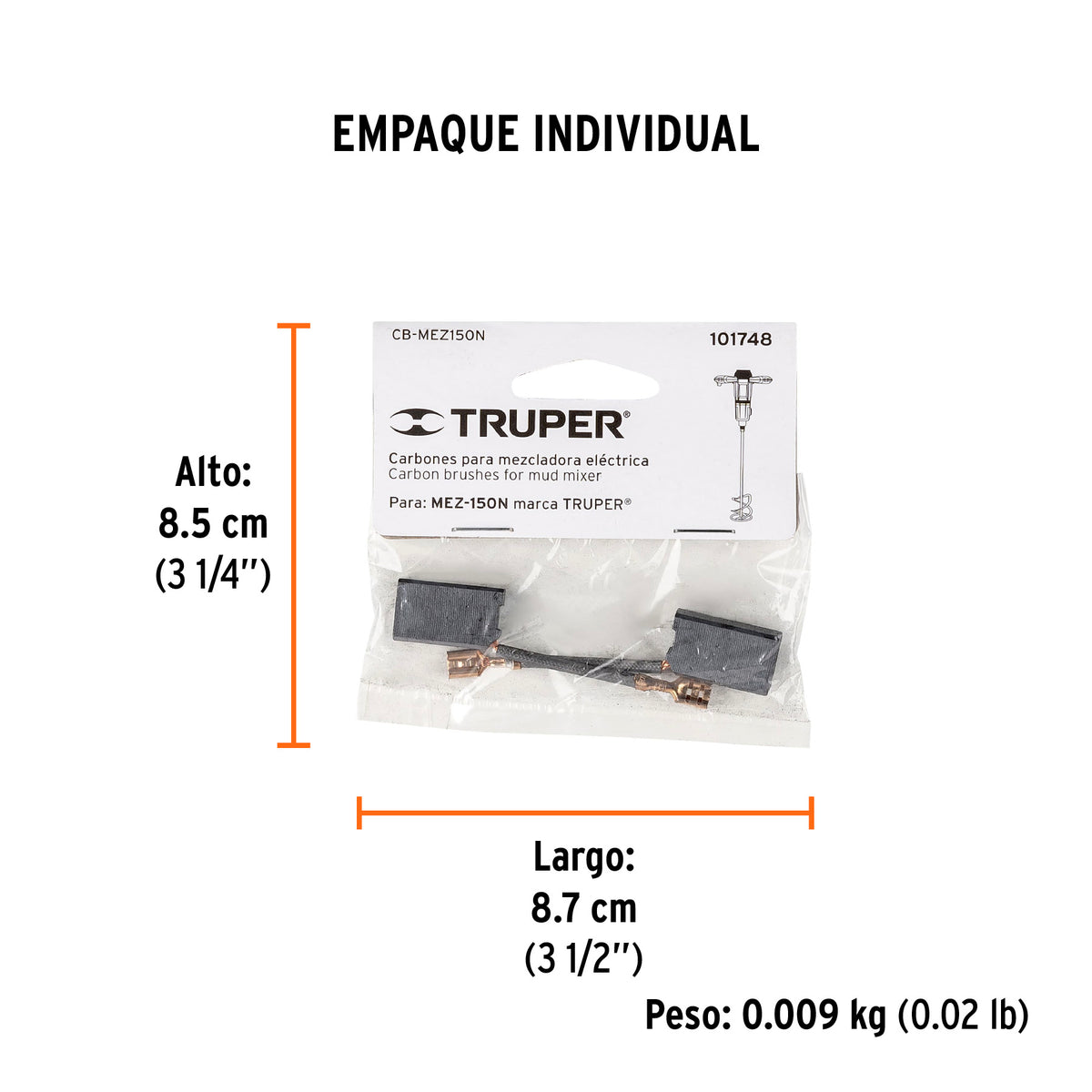 2 carbones para MEZ-150N - SKU 101748
