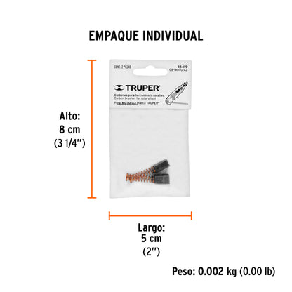 2 carbones para MOTO-A2 - SKU 18419