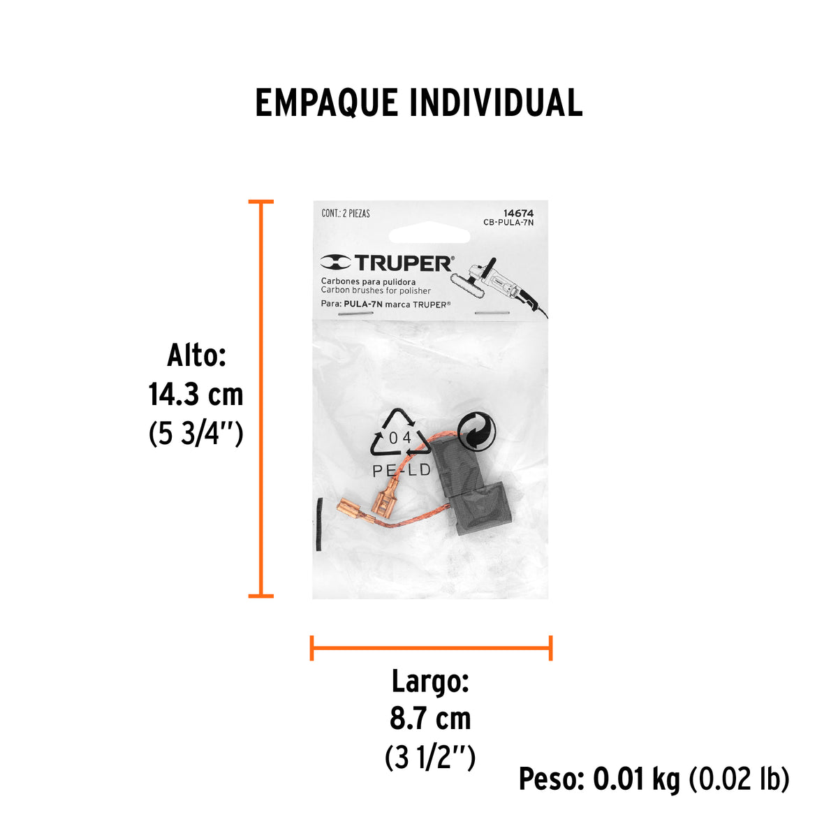 2 carbones para PULA-7N - SKU 14674