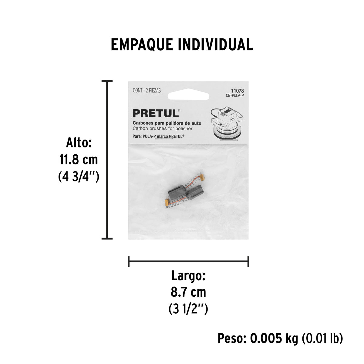 2 carbones para PULA-P - SKU 11078