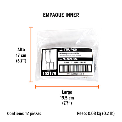 Bolsa con 2 carbones de repuesto para ROEL-30A · vista 4
