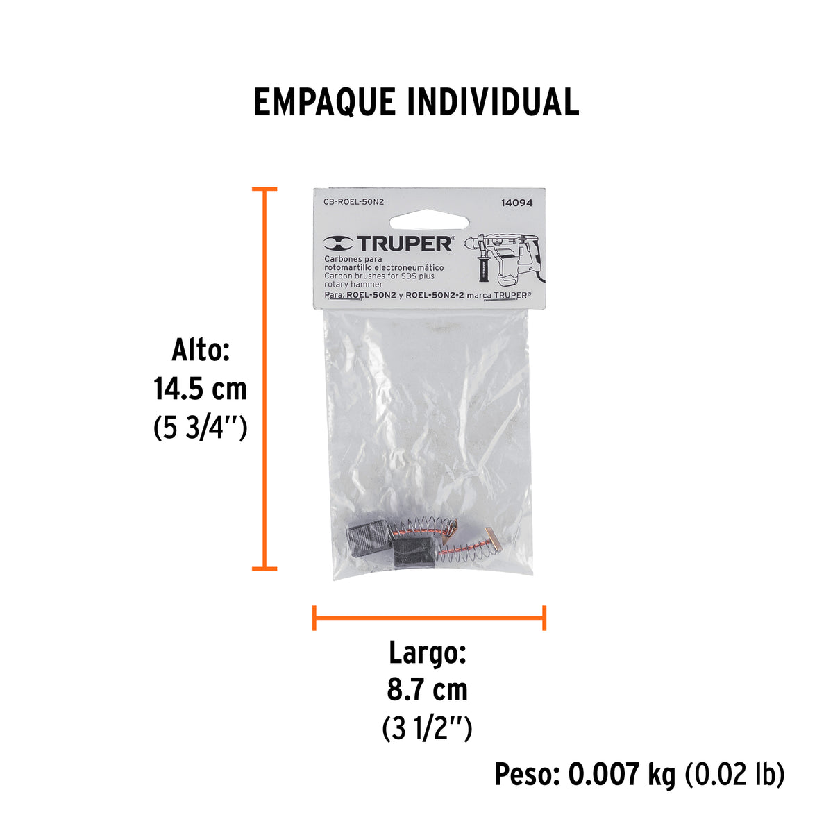 2 carbones para ROEL-50N2 - SKU 14094