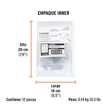 Bolsa con 2 carbones de repuesto para ROEL-60A · vista 3