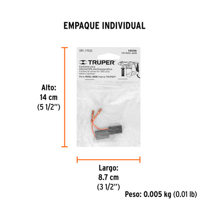 2 carbones para ROEL-60N - SKU 14096