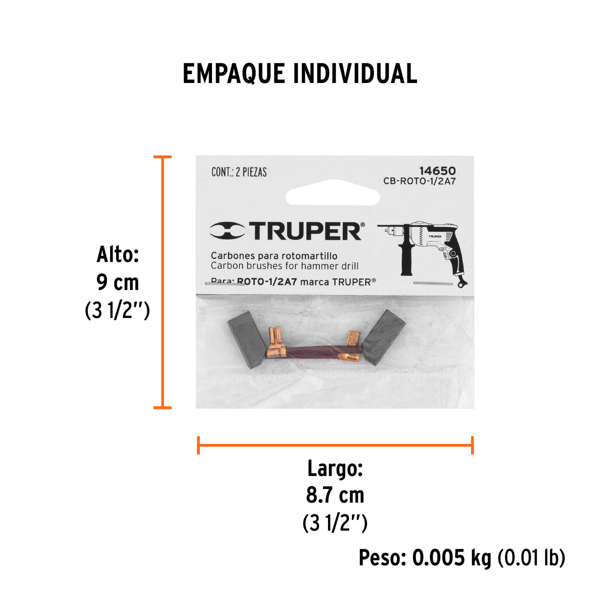 2 carbones para ROTO-1/2A7 - SKU 14650