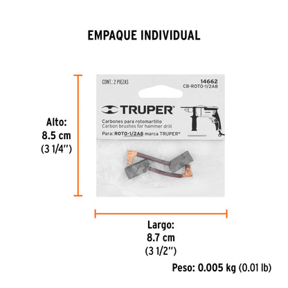 2 carbones para ROTO-1/2A8 - SKU 14662