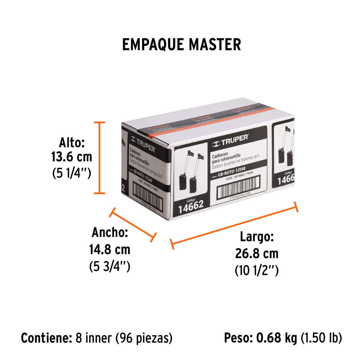 2 carbones para ROTO-1/2A8 - SKU 14662
