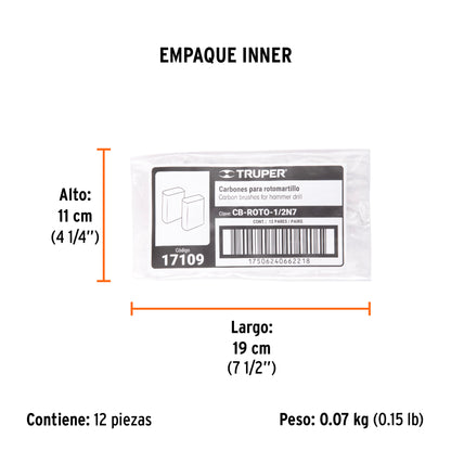 2 carbones para ROTO-1/2N7 - SKU 17109