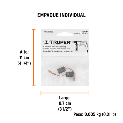 2 carbones para ROTO-1/2N8 - SKU 15419