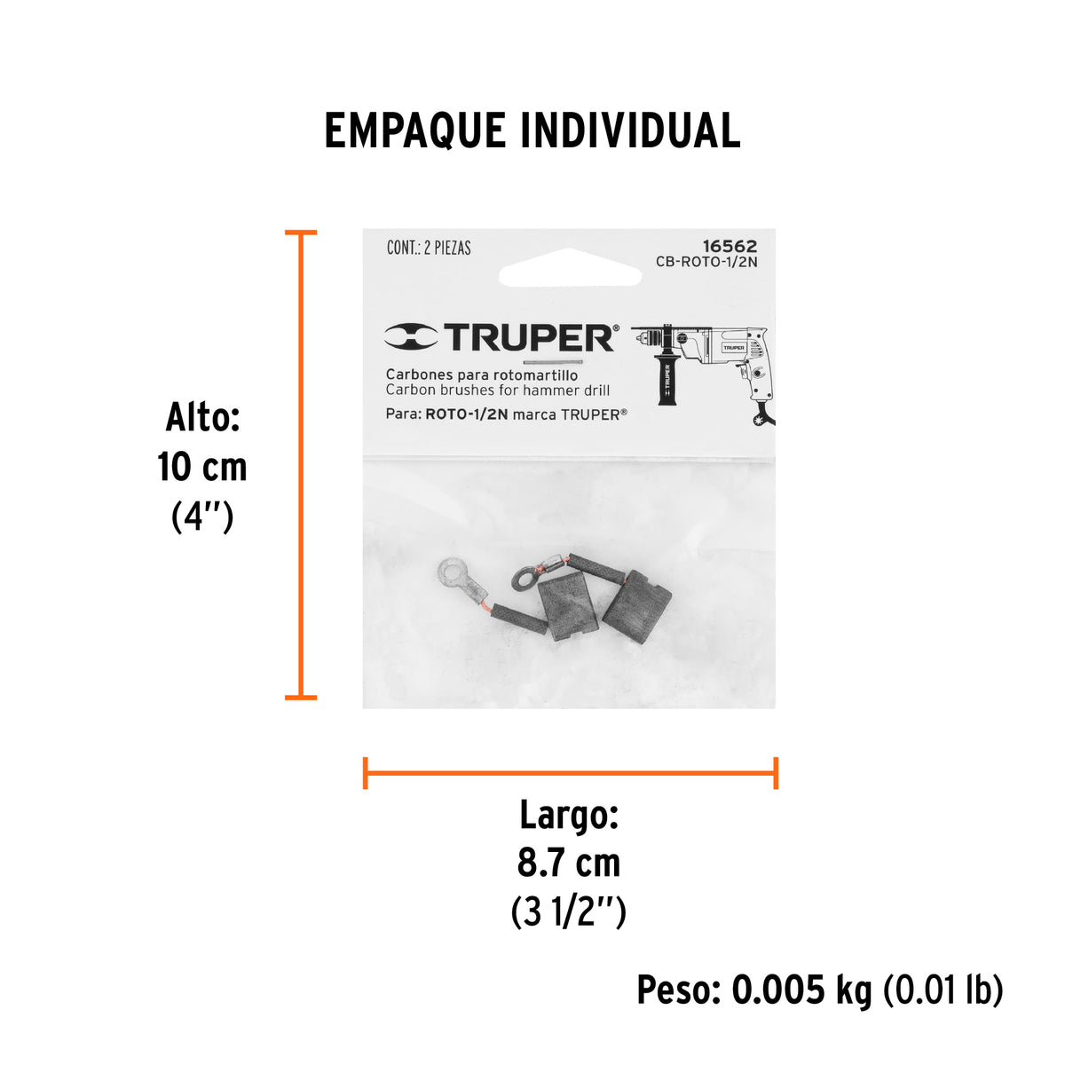 2 carbones para ROTO-1/2N - SKU 16562