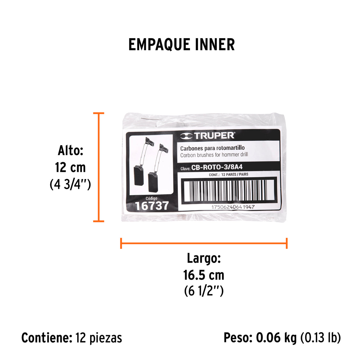 2 carbones para ROTO-3/8A4 - SKU 16737