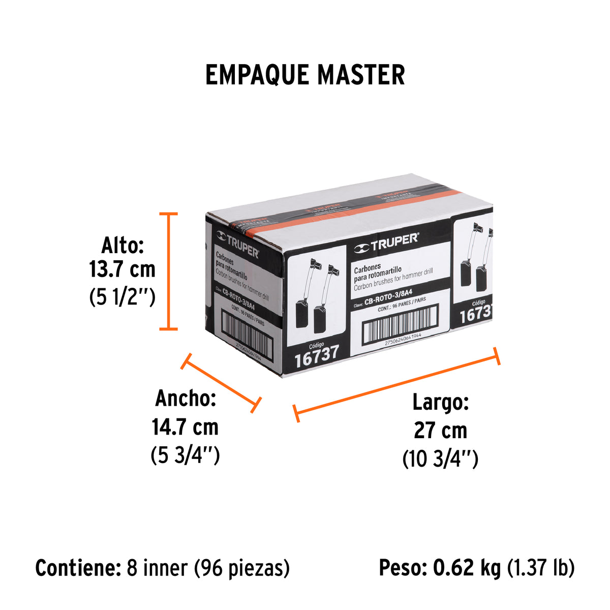 2 carbones para ROTO-3/8A4 - SKU 16737