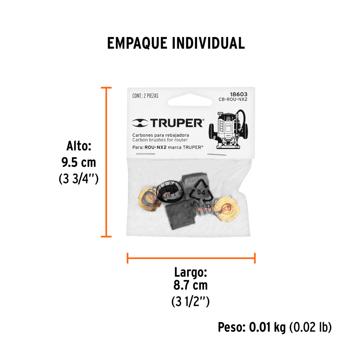 2 carbones para ROU-NX2 - SKU 18603