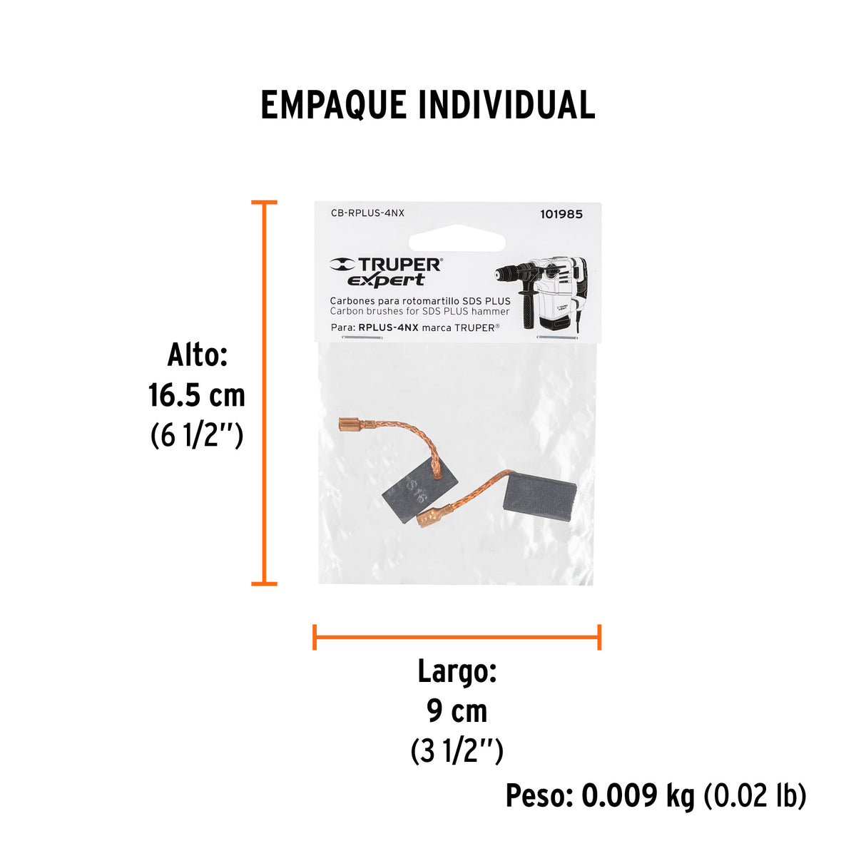 2 carbones para RPLUS-4NX - SKU 101985
