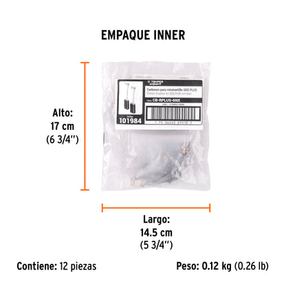 2 carbones para RPLUS-6NX - SKU 101984