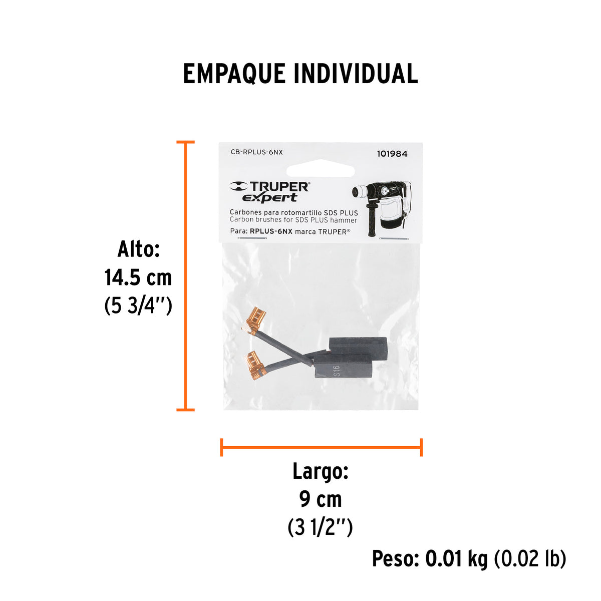 2 carbones para RPLUS-6NX - SKU 101984