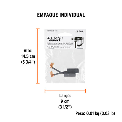 2 carbones para RPLUS-6NX - SKU 101984