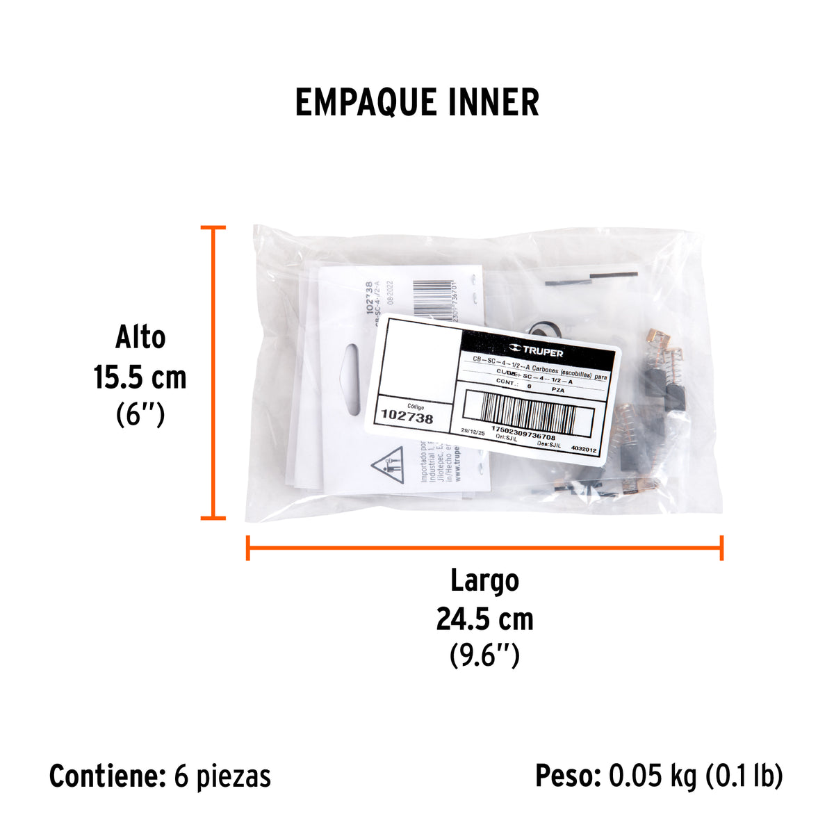 2 carbones para SICI-4-1/2-A - SKU 102738
