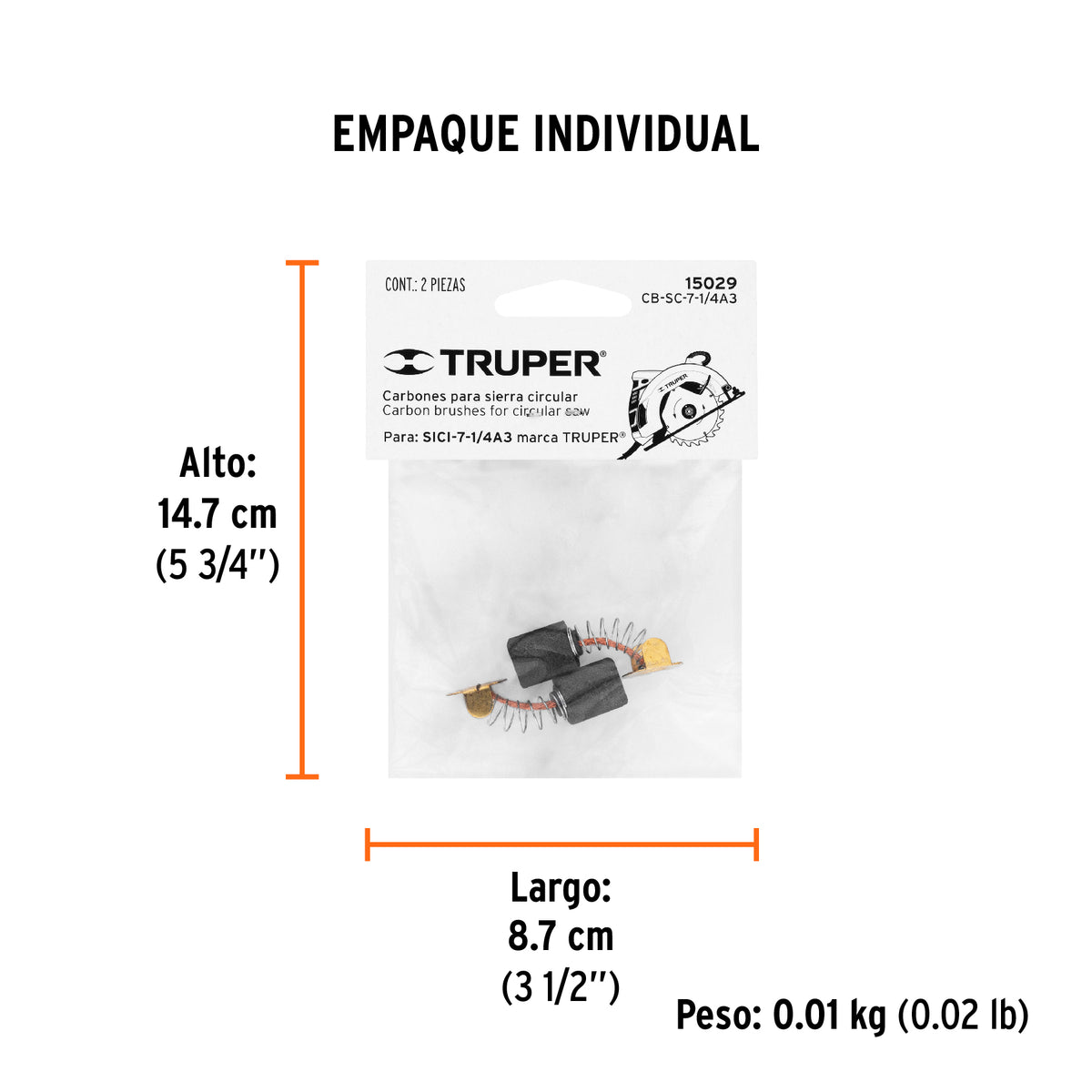 2 carbones para SICI-7-1/4A3 - SKU 15029