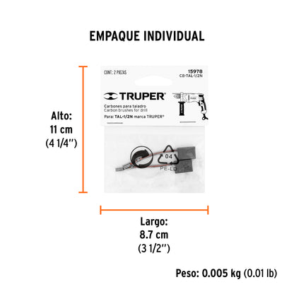 2 carbones para TAL-1/2N - SKU 15978
