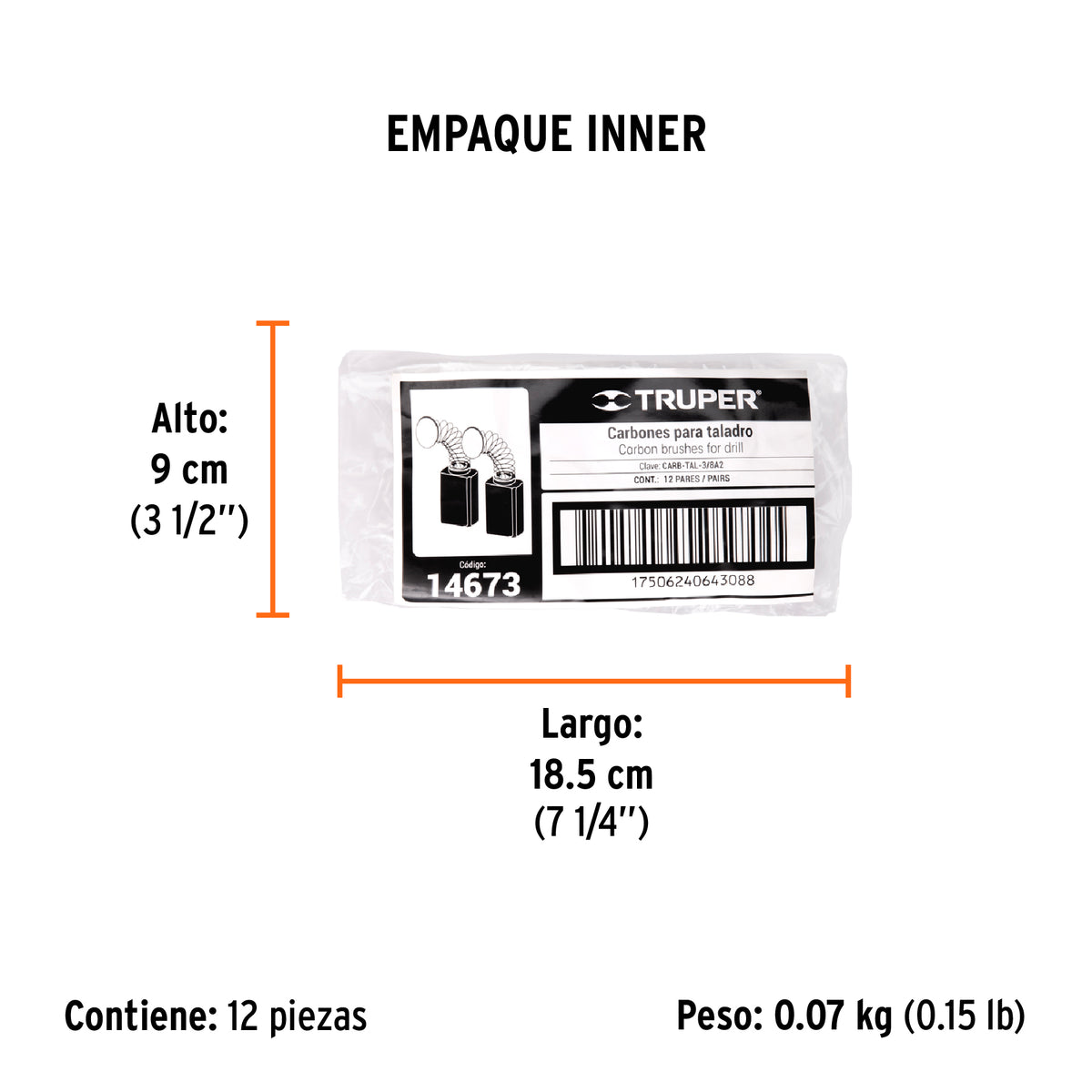 2 carbones para TAL-3/8A2 - SKU 14673