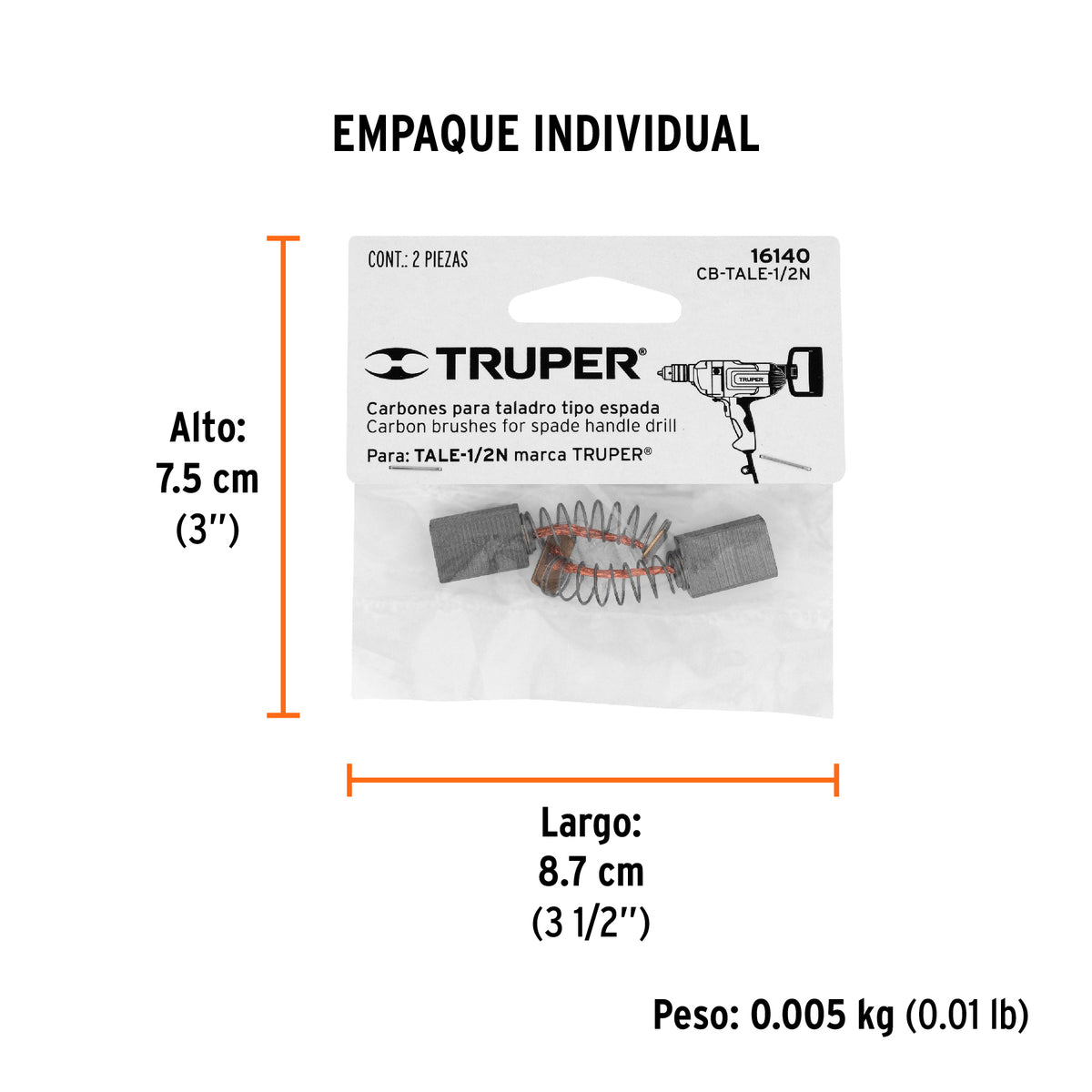 2 carbones para TALE-1/2N - SKU 16140