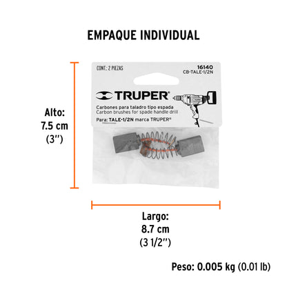 2 carbones para TALE-1/2N - SKU 16140