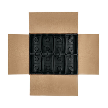 Caja tipo chalupa 2" x 4" plástica
