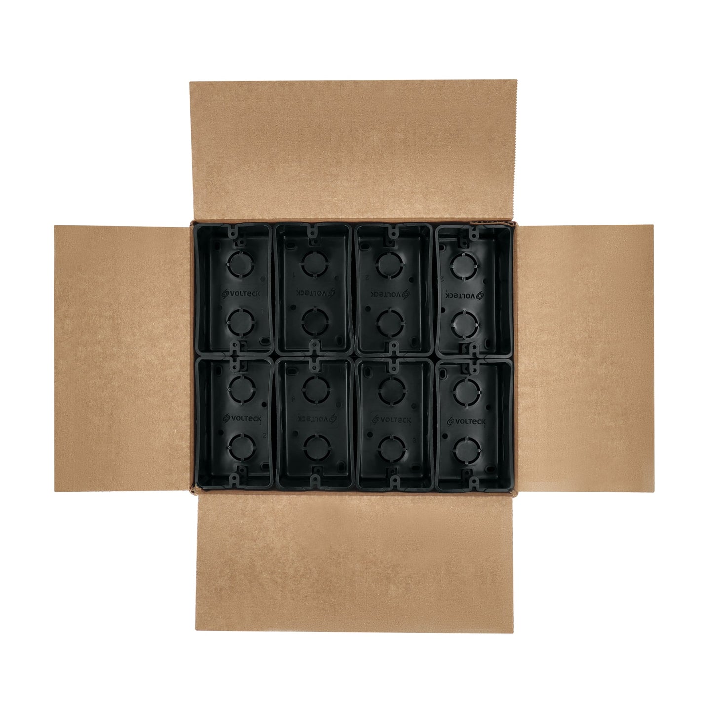 Caja chalupa 2x4 pulg plástica