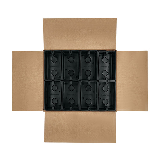 Caja chalupa 2x4 pulg plástica