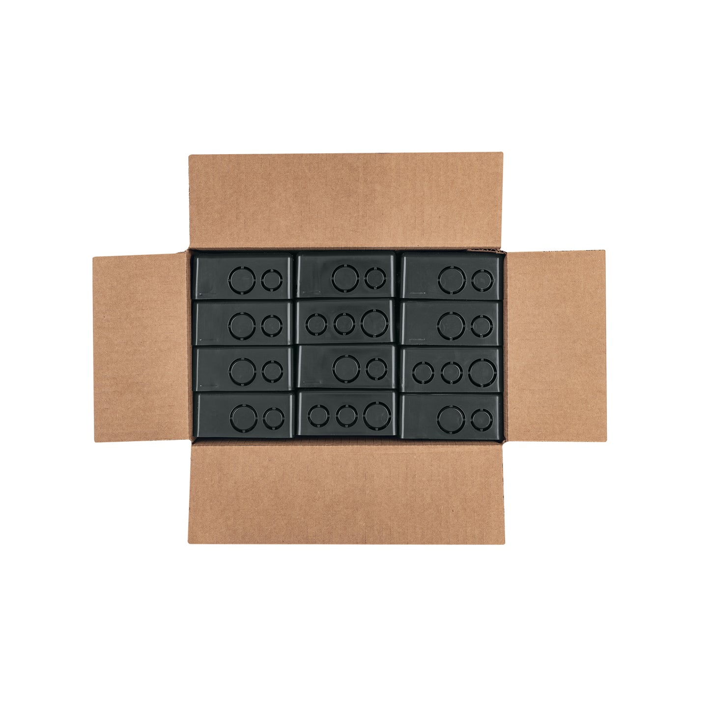Caja cuadrada 4x4 pulg plástica