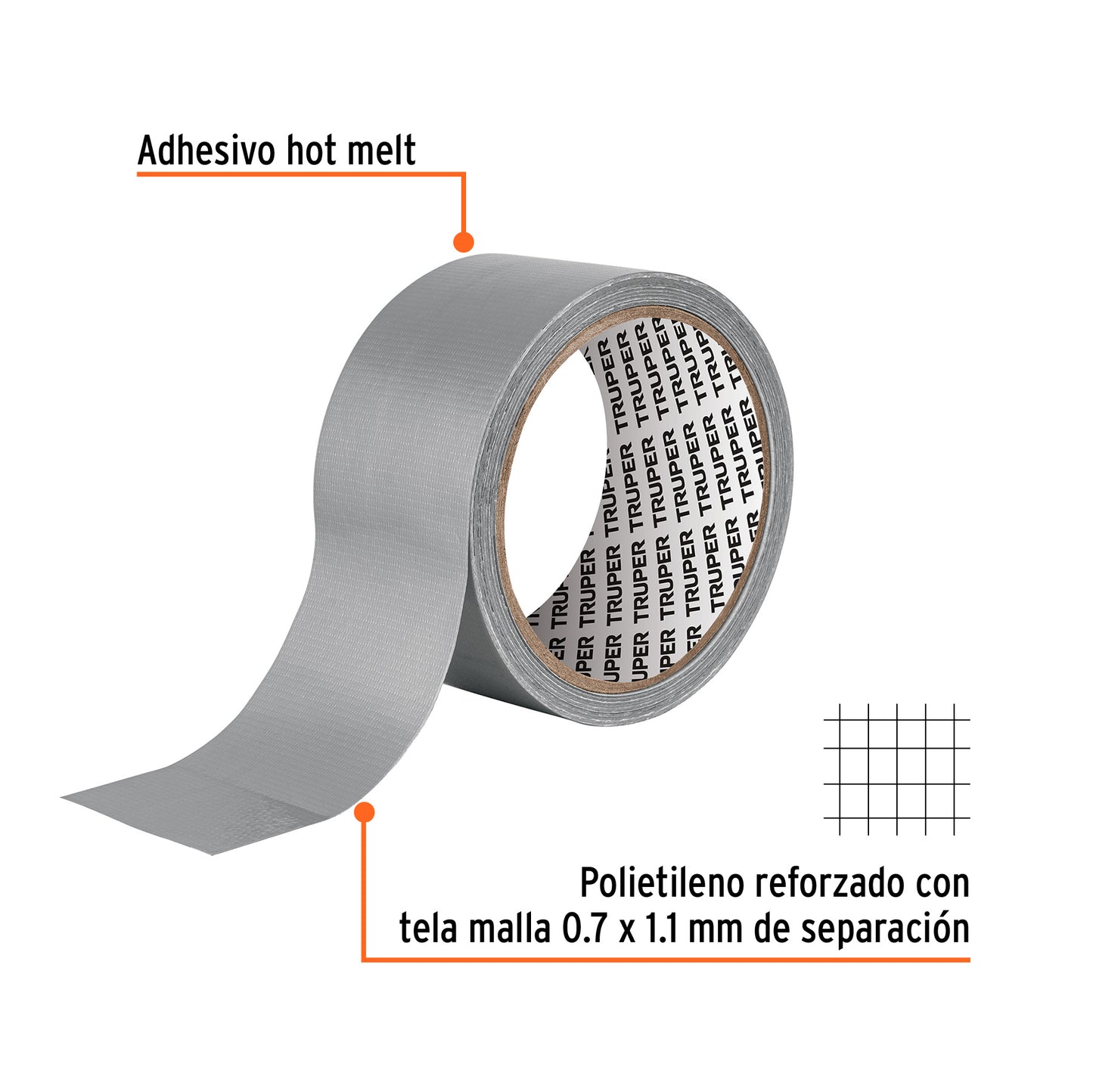 Cinta para ducto 10 m x 48 mm